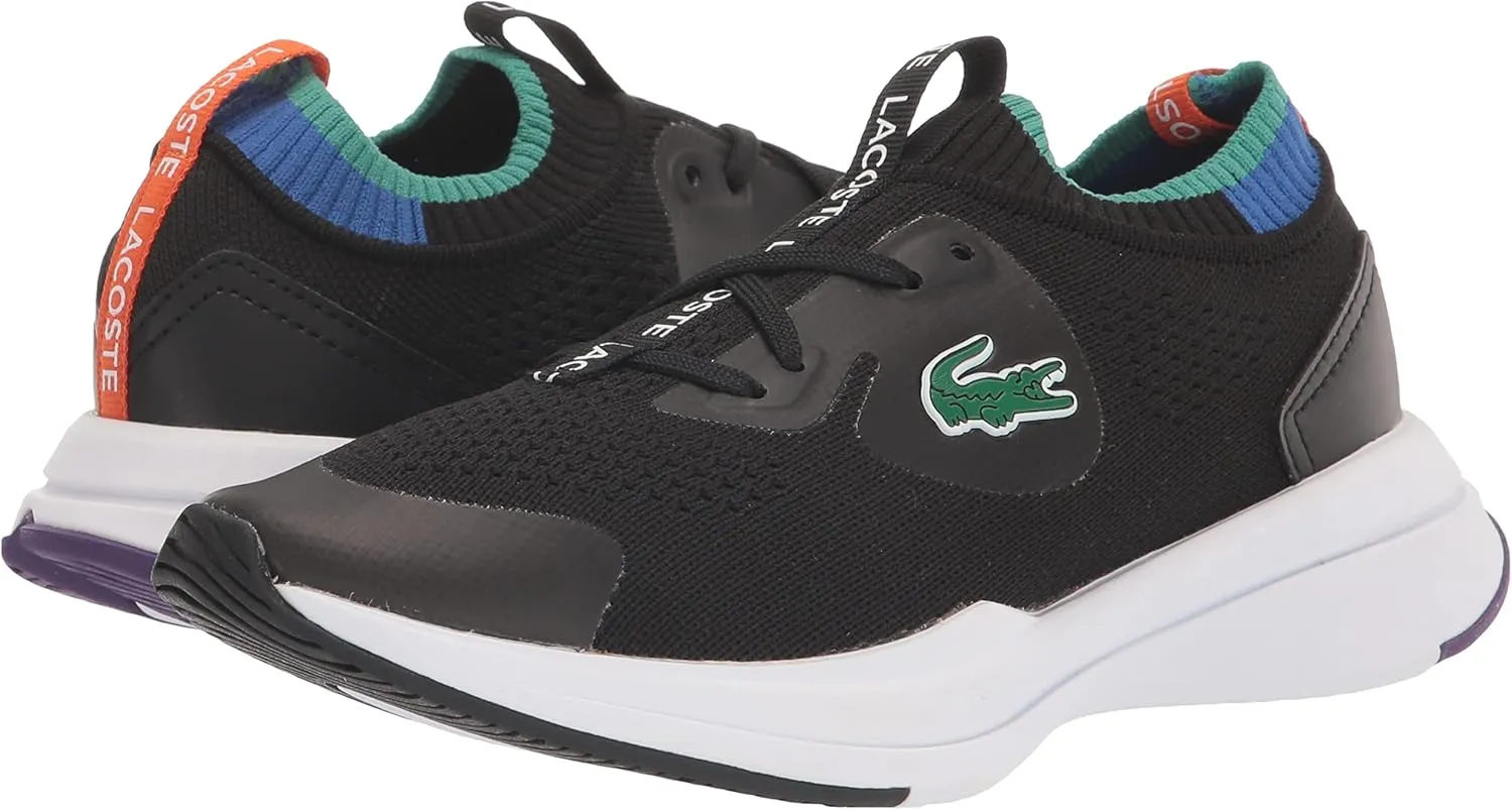 Lacoste Kids' Run Spin Knit Sneaker