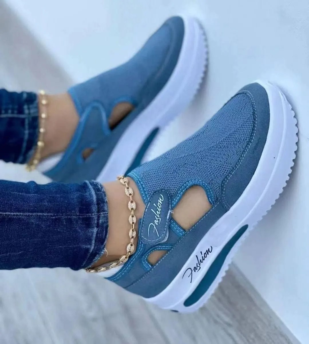 Ladmiple Sneakers For Women Slip On Wide Width Low Top Fashion Walking Canvas Shoes Dressy Casual Summer Flats Loafers