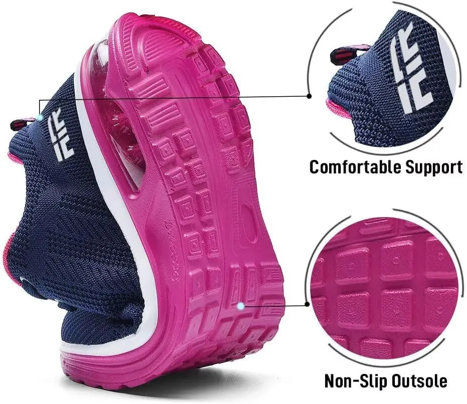 Lamincoa Womens Walking Shoes Lightweight Running Shoes Women’s Tennis Shoes Non Slip Air Shoes Breathable Mesh Air Cushion Sneakers for Gym Workout Sports