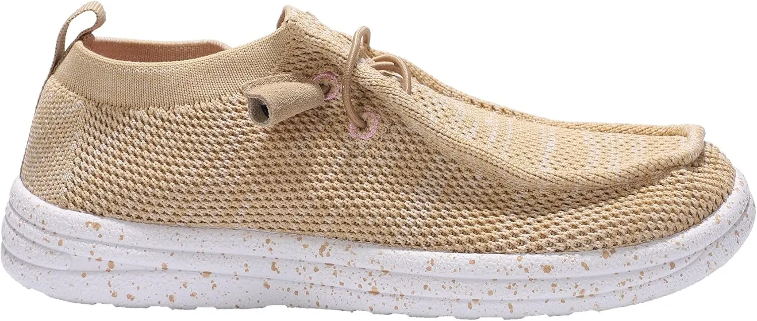 Lamo Women's Michelle Lightweight Breathable Water-Resistant Knit Canvas Slip-On Casual Shoes Lite Eva Outsole