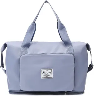LAPRBY Gym Bag for Women Men Travel Duffel Bags Weekender Bags for Women Drybag Waterproof Bag High-capacity and Shoe Bag (Blue)