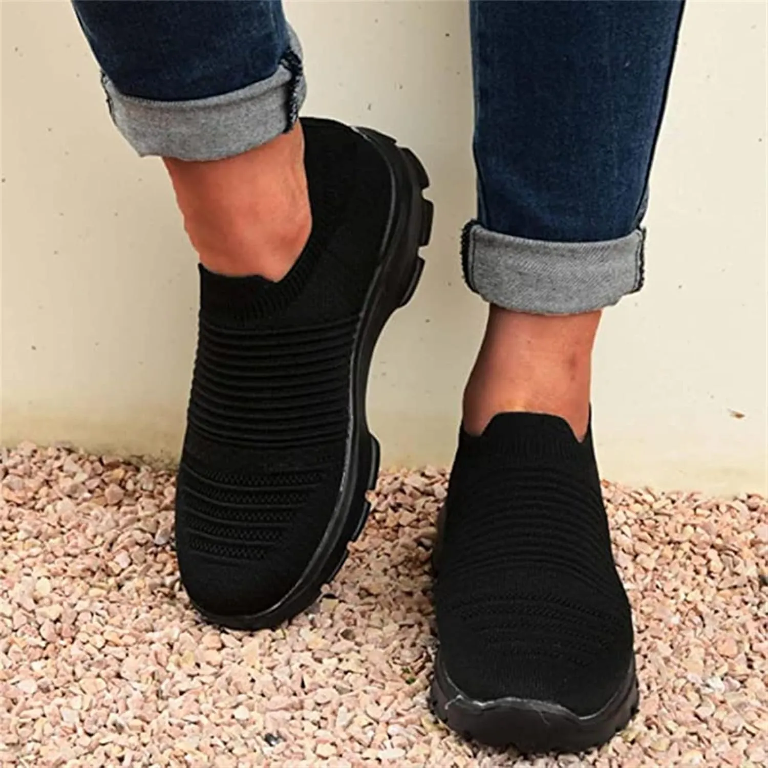 Lausiuoe Sneakers For Women Walking Shoes Comfortable Fashion Sneakers Breathable Casual Comfortable Lightweight Shoes
