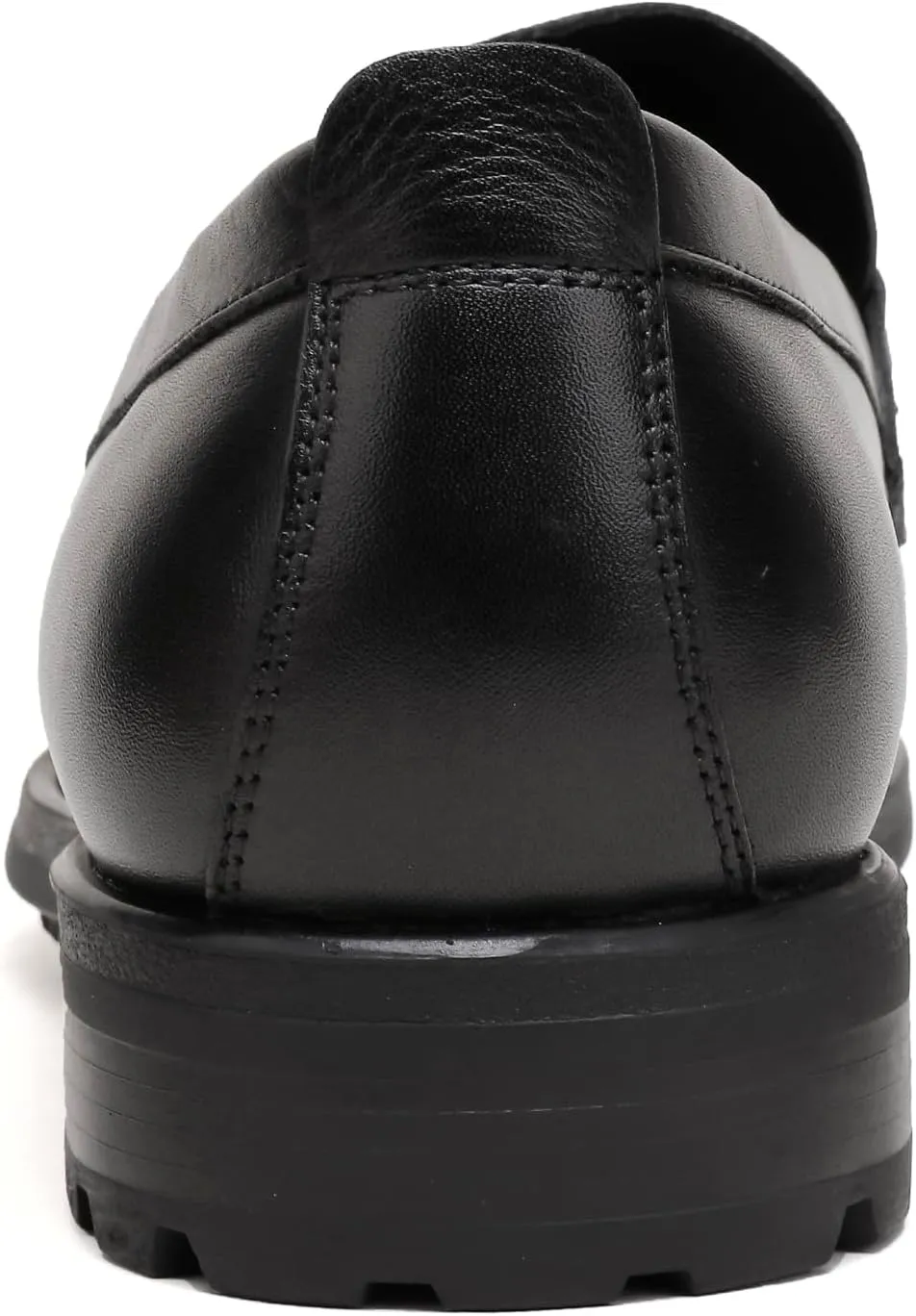 Leather Dress Loafers Shoes for Men, Casual Penny with Metal Buckle Slip On Driving Loafers