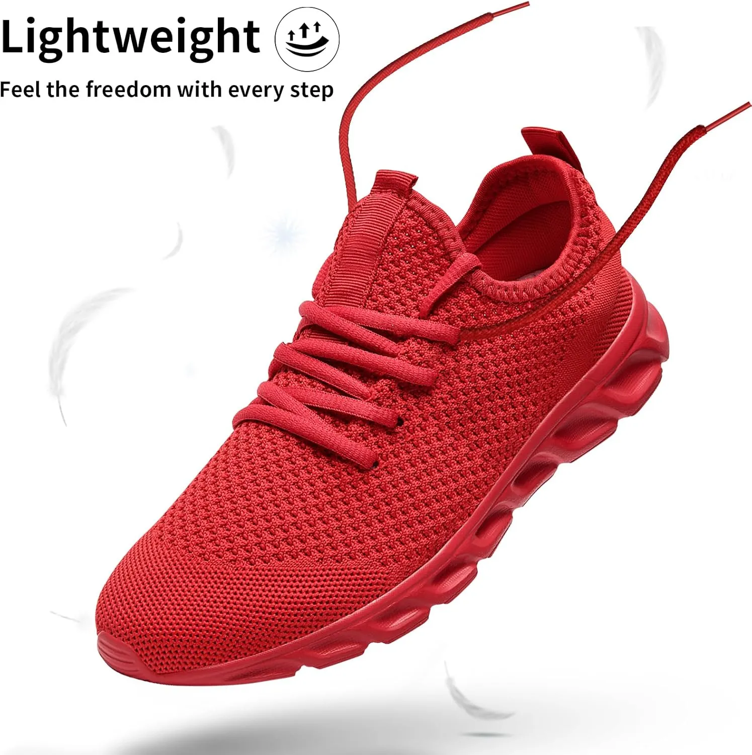 Linenghs Mens Running Shoes Tennis Gym Sneakers Casual Slip On Walking Lightweight Athletic Workout Breathable Fashion Sports Shoes