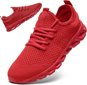 Linenghs Mens Running Shoes Tennis Gym Sneakers Casual Slip On Walking Lightweight Athletic Workout Breathable Fashion Sports Shoes