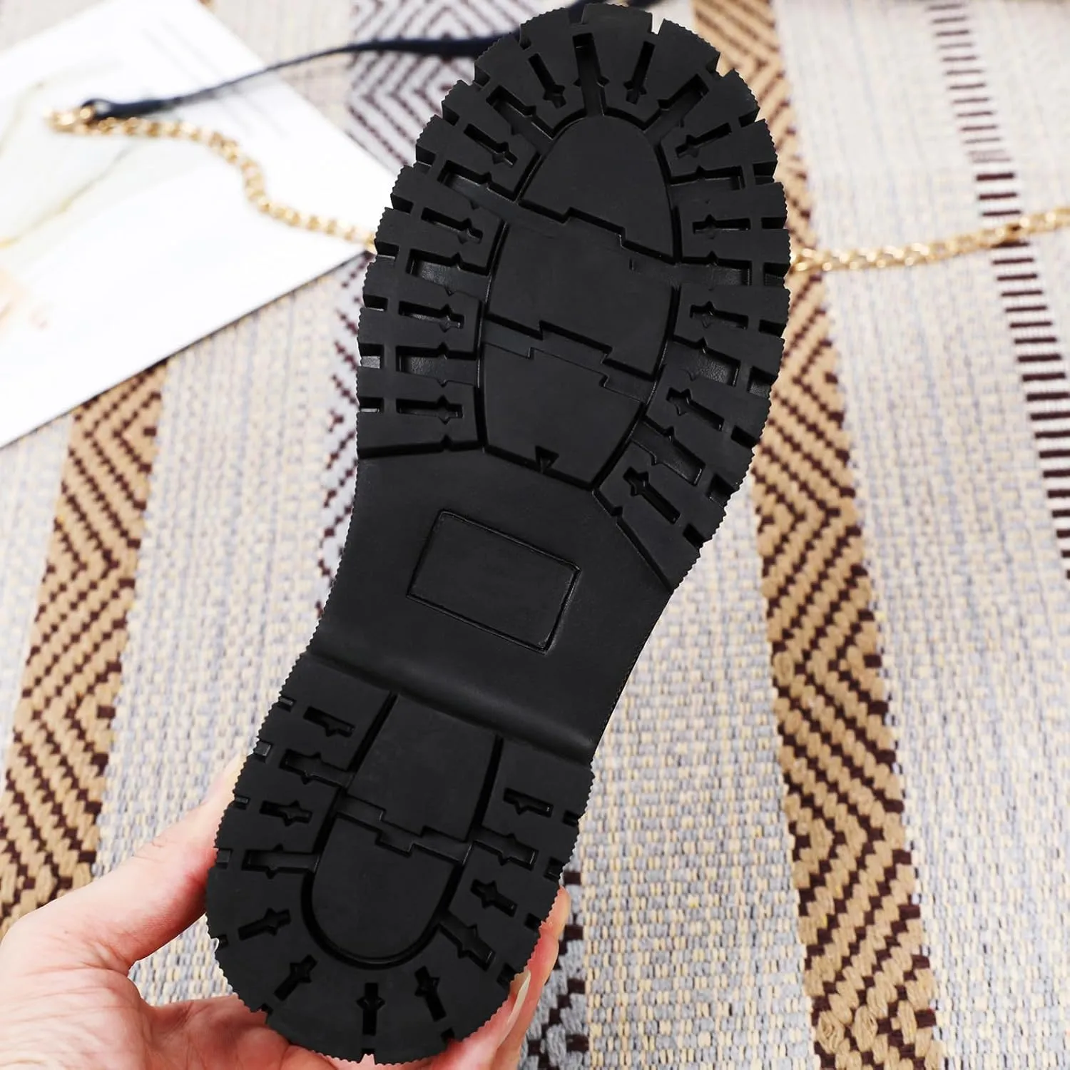 Loafers for Women Leather Chunky Platform Penny Shoes Classic Round Toe Comfortable Business Work Shoes