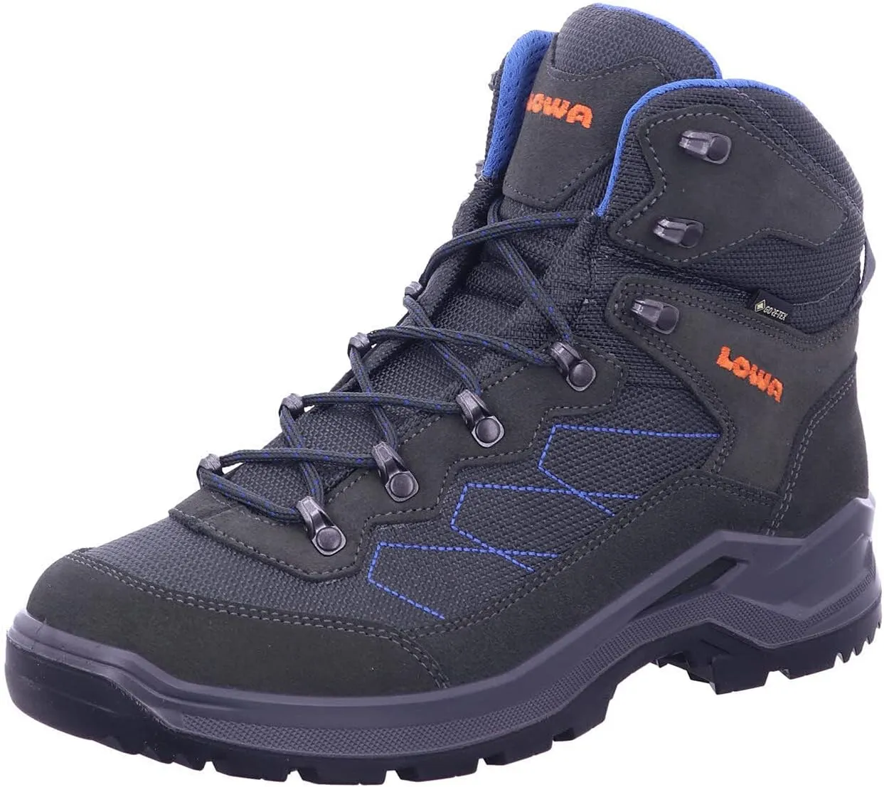 Lowa Mens Taurus Pro GTX Mid Leather Textile Anthracite Boots 8 US