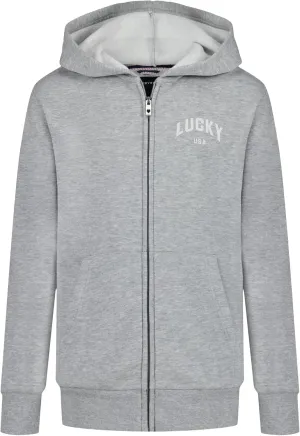 Lucky Brand Boys' Long Sleeve Fleece Full Zip Hoodie, Comfortable, Relaxed Fit with Front Pockets