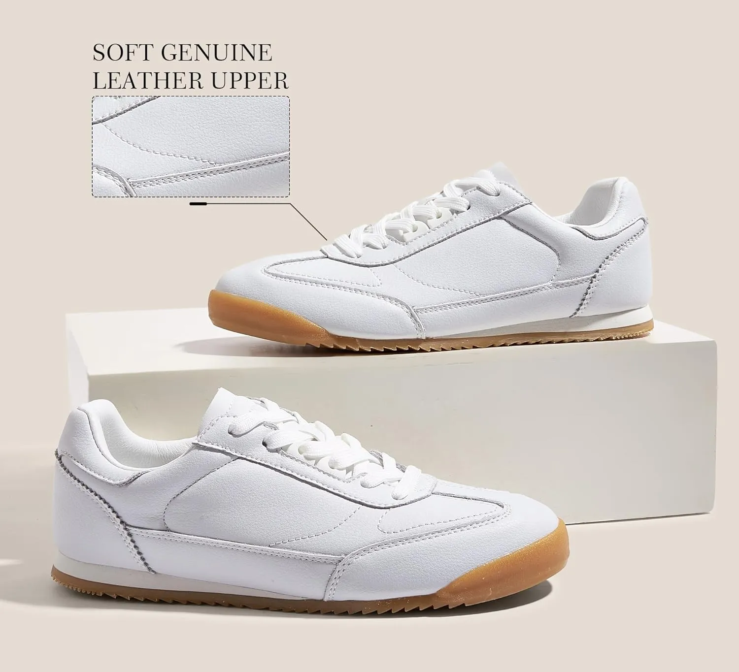 LUCKY STEP Women's Fashion Sneakers Neutral Comfortable Walking Running Gym Workout Shoes