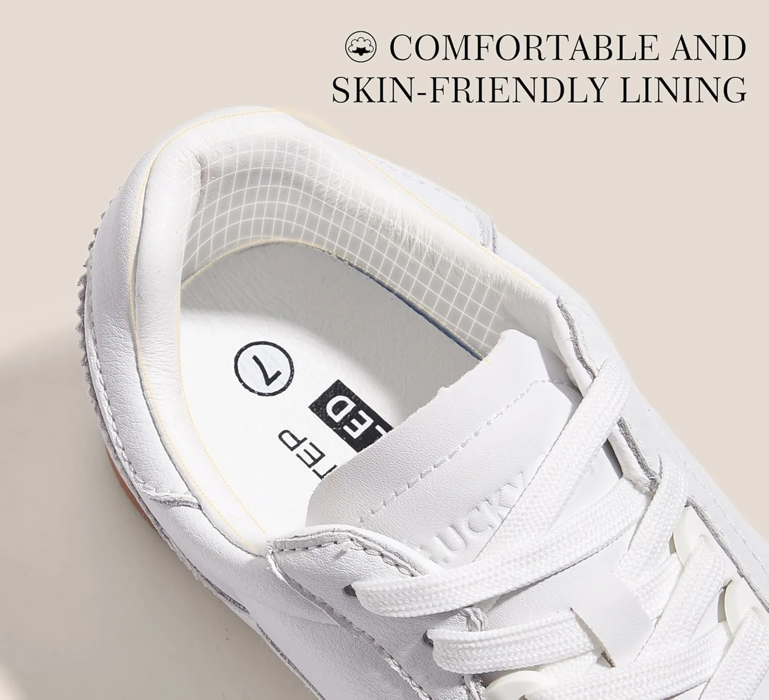 LUCKY STEP Women's Fashion Sneakers Neutral Comfortable Walking Running Gym Workout Shoes