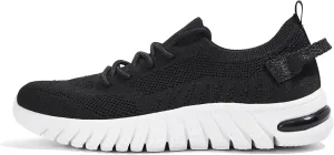 LUCKY STEP Women's Mesh Slip on Sneakers Lightweight Breathable Wide Width Walking Shoes Nursing Casual Gym Workout Tennis Footwear