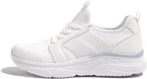 LUCKY STEP Women's Mesh Slip On Walking Shoes Platform Tennis Running Sneakers Breathable Lightweight Training Workout Athletic Gym Footwear