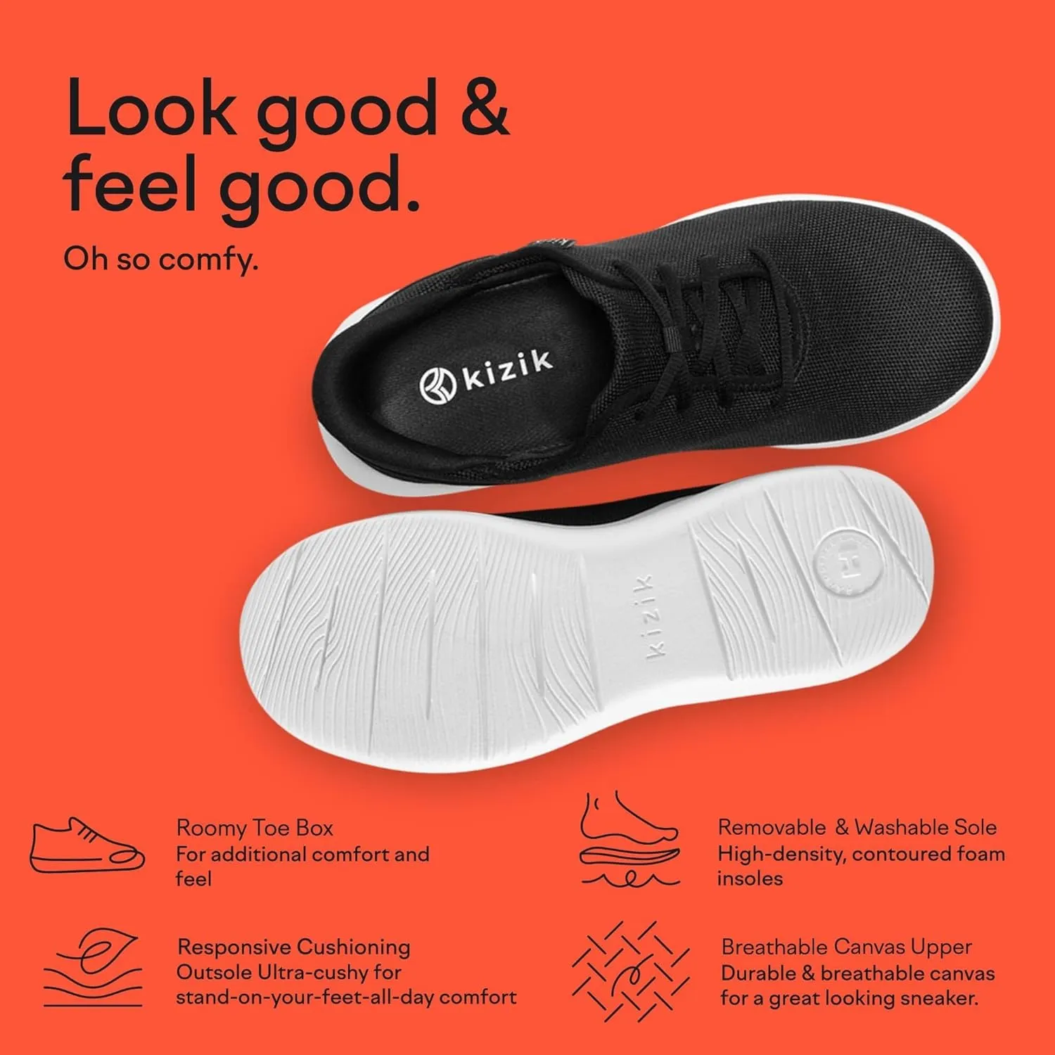 Madrid Comfortable Breathable Eco-Knit Slip On Sneakers, Convenient Hands Free Shoes | Walking Shoes for Men, Women and Elderly | Stylish for Athleisure and Travel - Wide Width