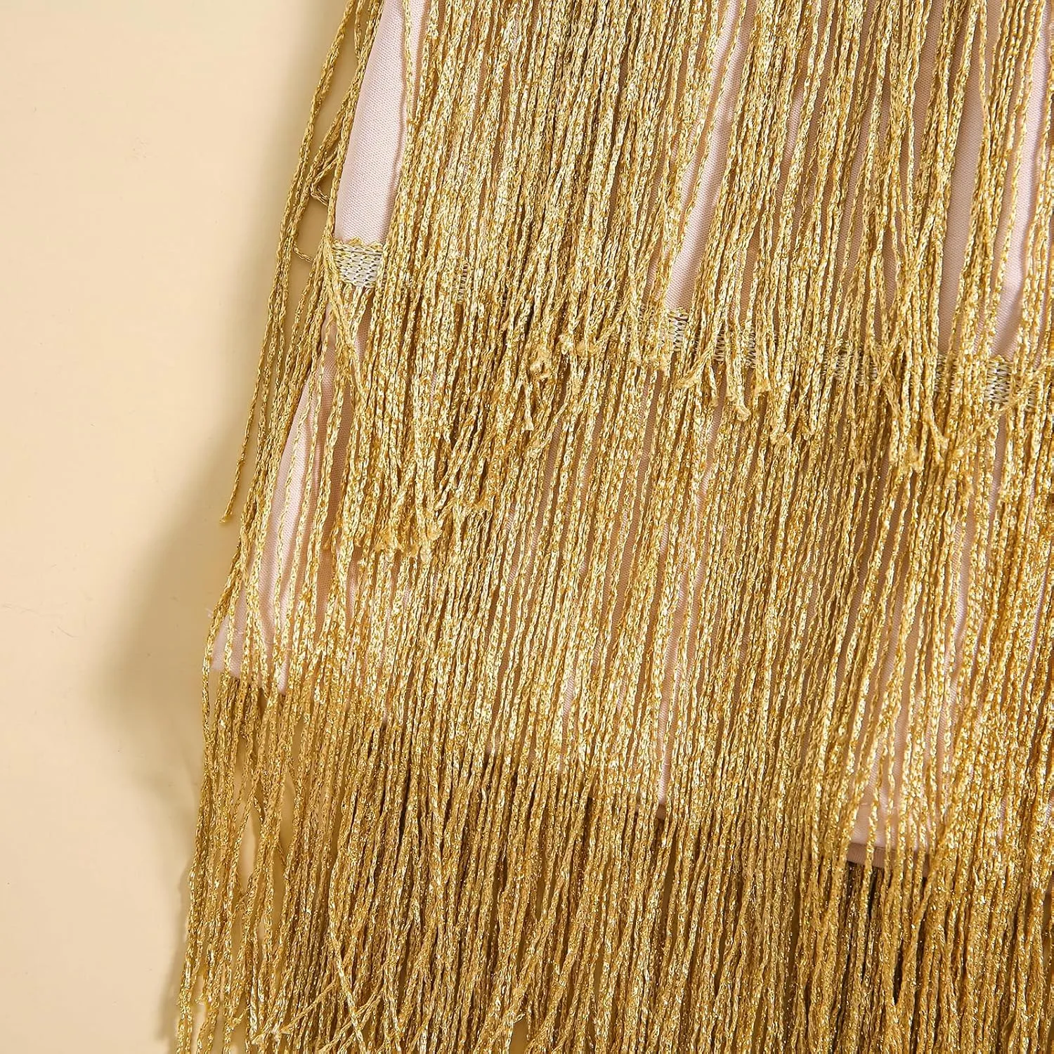 MBMSHEGH Kids Sequin Fringe Dress Sparkling Tassel Sleeveless Dress Little Girls Dance Wear Party Latin Dance Dress 1-10T