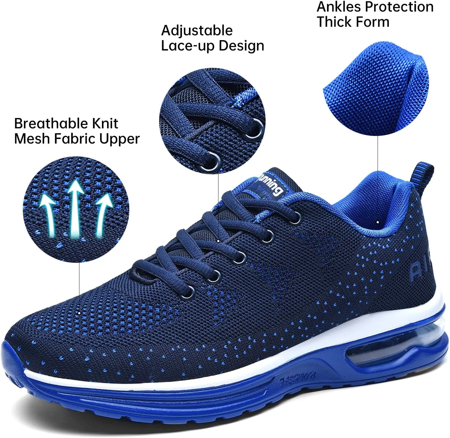 MEHOTO Mens Air Running Sneakers, Men Sport Jogging Fitness Gym Walking Lightweight Athletic Shoes