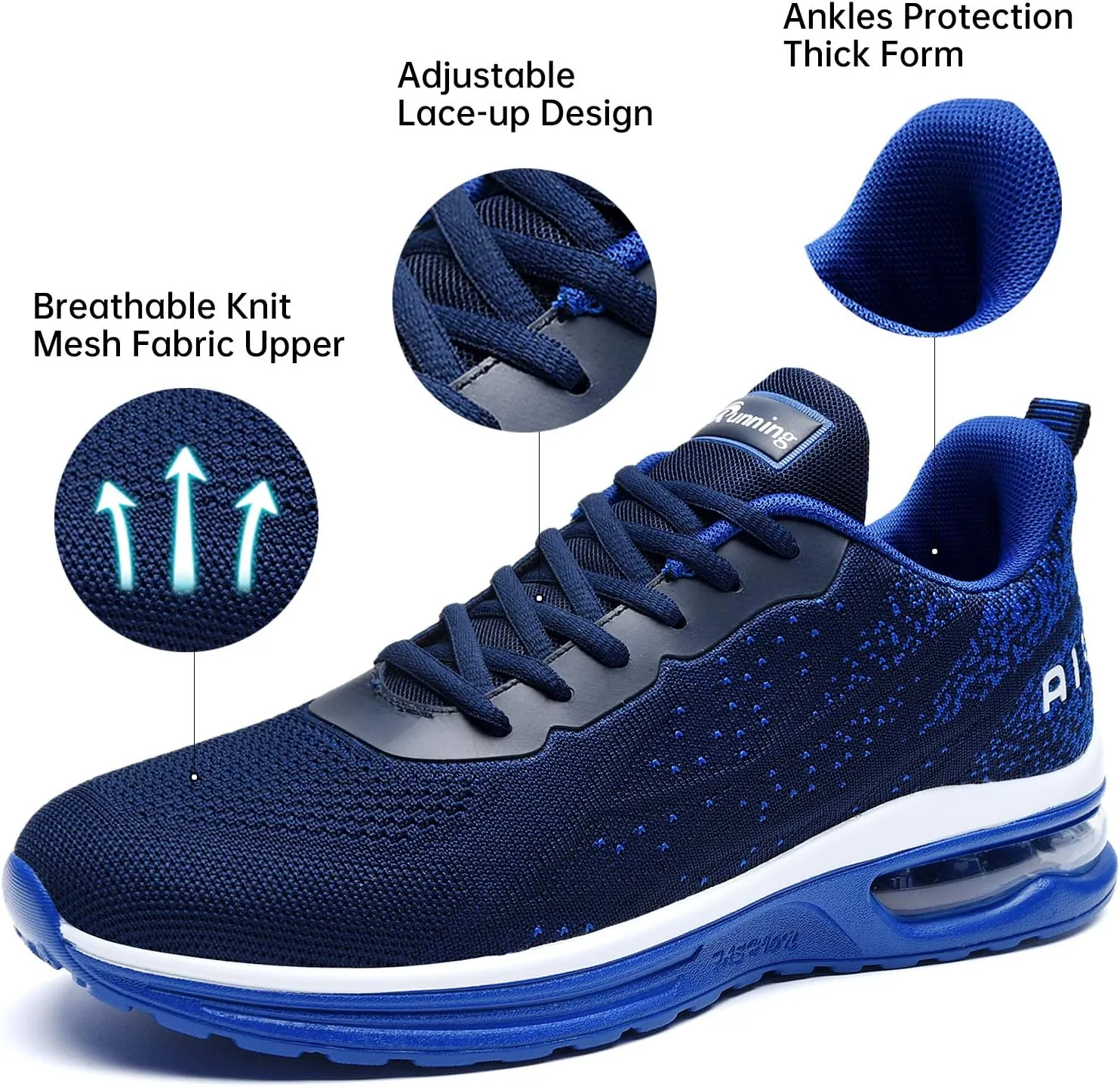 MEHOTO Mens Tennis Running Sneakers, Men Sport Fitness Gym Jogging Walking Lightweight Athletic Shoes