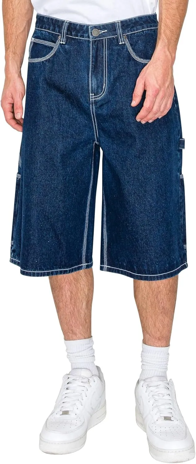 Men's Baggy Fit Essential Denim Shorts Various Designs