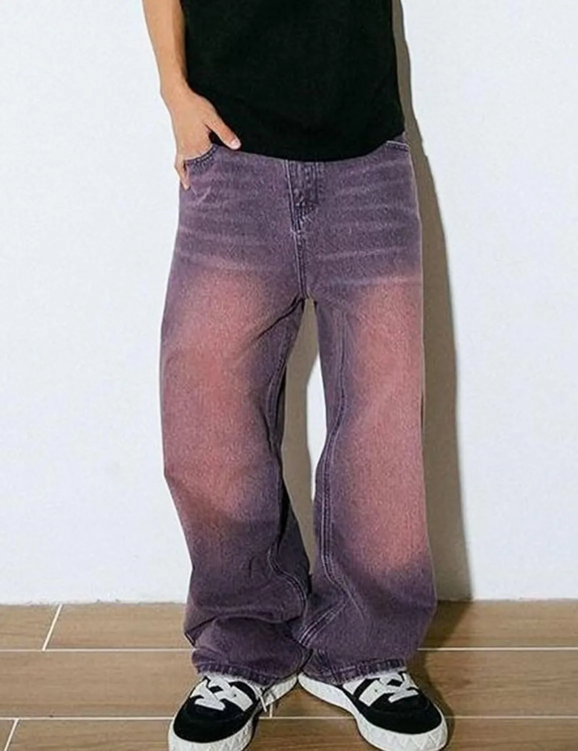 Men's Baggy Jeans Y2k Hip Hop Skater Jeans Loose fit Skateboard Pants Wide Leg Harajuku Pants