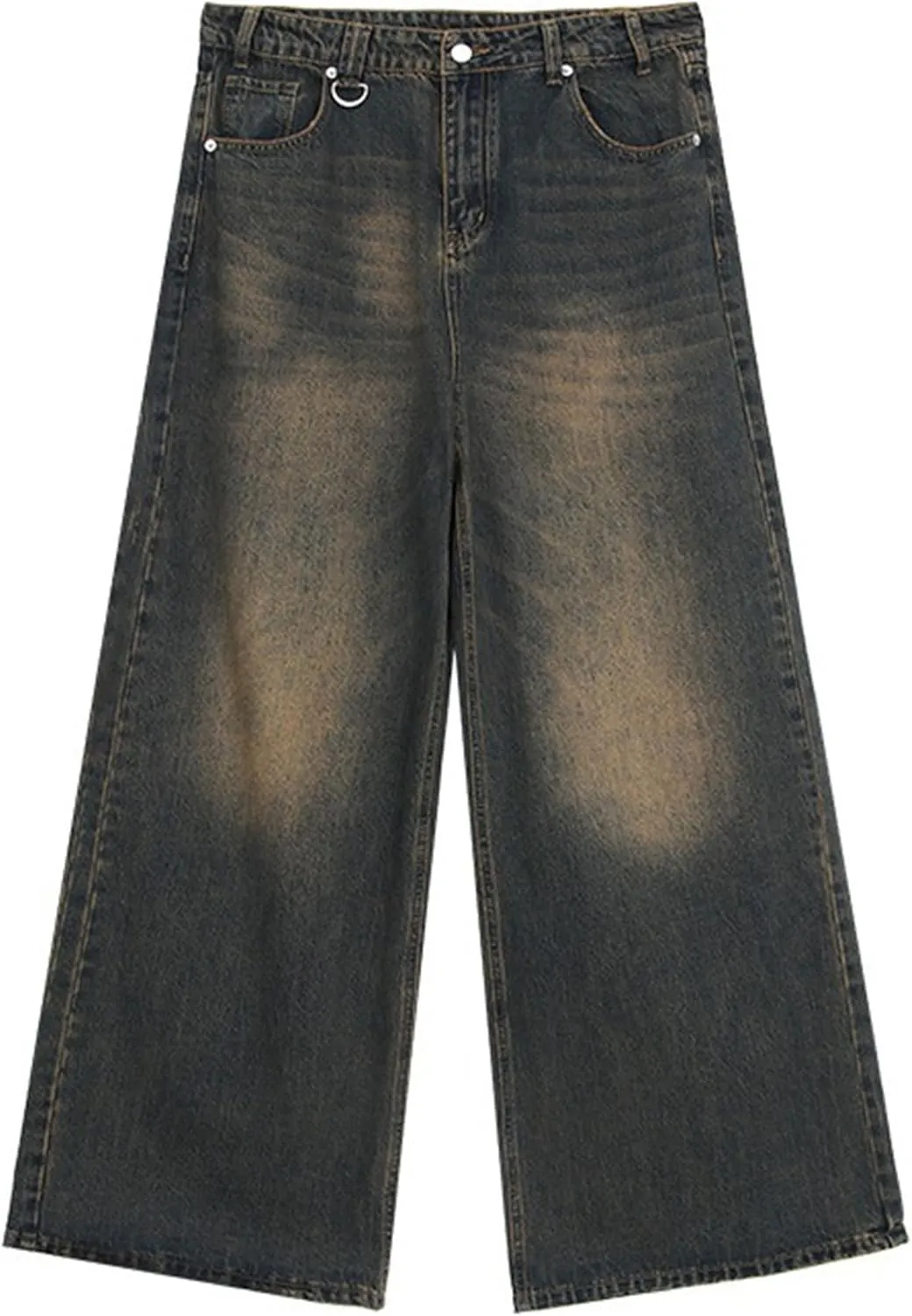 Men's Baggy Jeans Y2k Hip Hop Skater Jeans Loose fit Skateboard Pants Wide Leg Harajuku Pants