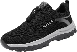 Men's Breathable Mesh Walking Shoes, Comfortable Adjustable Laced Sneakers for Spring/Summer Daily Use, Great for Outdoor Travel and City Strolls Fashion Thick Bottom Sneaker