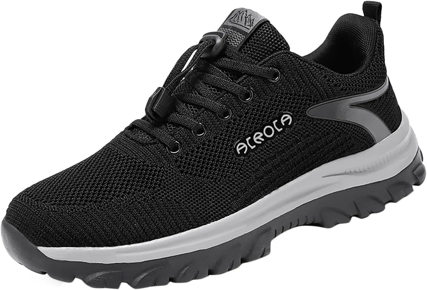 Men's Breathable Mesh Walking Shoes, Comfortable Adjustable Laced Sneakers for Spring/Summer Daily Use, Great for Outdoor Travel and City Strolls Fashion Thick Bottom Sneaker