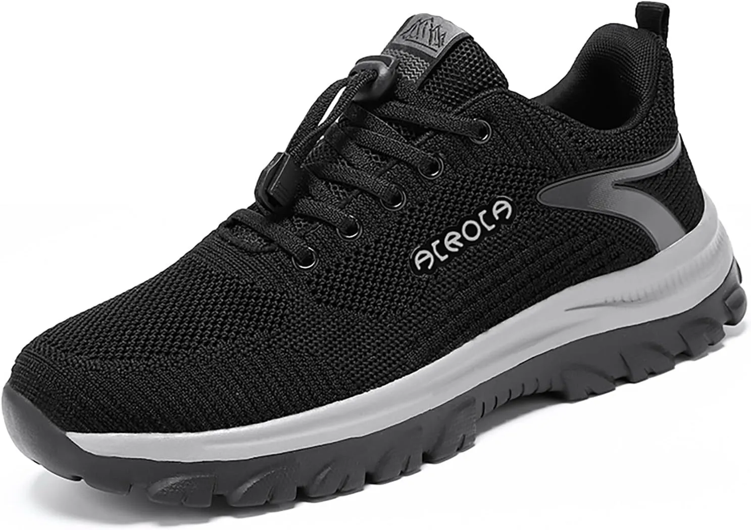 Men's Breathable Mesh Walking Shoes, Comfortable Adjustable Laced Sneakers for Spring/Summer Daily Use, Great for Outdoor Travel and City Strolls Fashion Thick Bottom Sneaker
