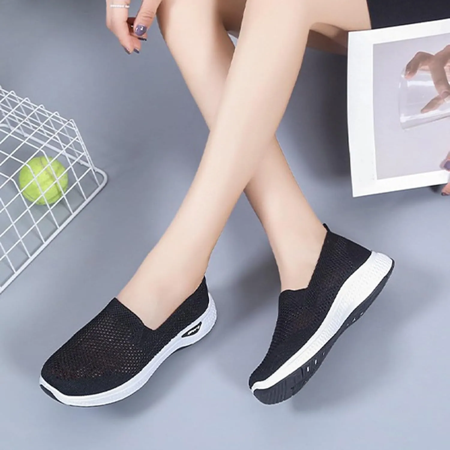 Mens Casual Dress Shoes Fashion Mesh Business Walking Sneakers Comfortable Lightweight Workout Sports Shoes