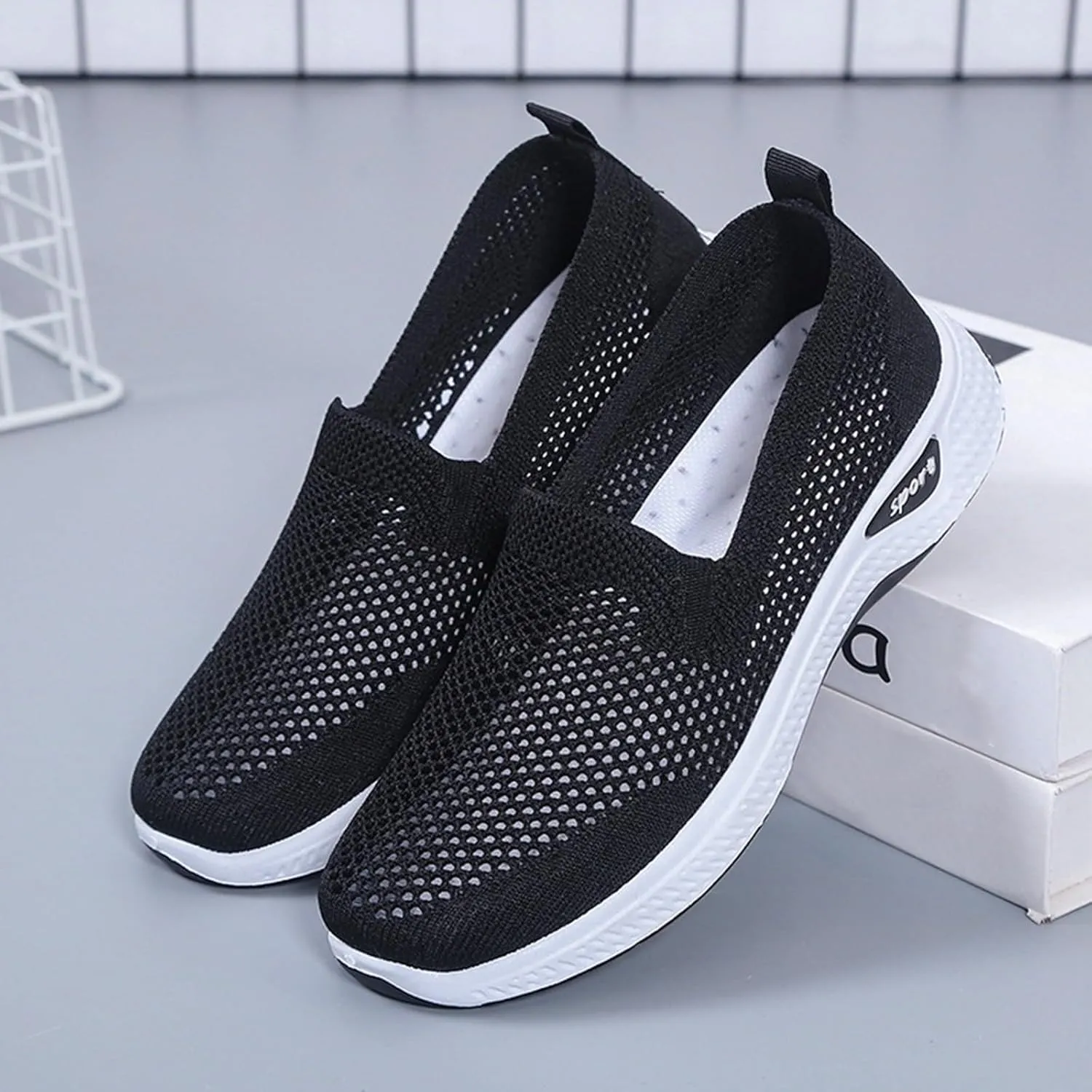 Mens Casual Dress Shoes Fashion Mesh Business Walking Sneakers Comfortable Lightweight Workout Sports Shoes