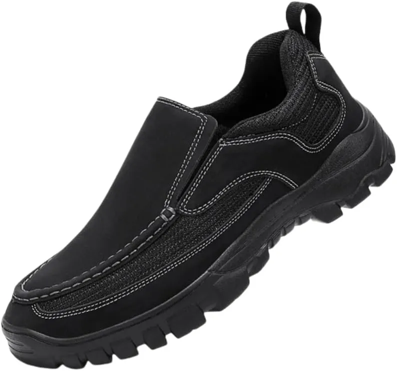 Men's Chunky Outdoor Loafers Slip-on Sneakers - Comfortable and Breathable Walking Shoes