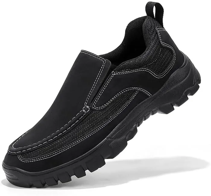 Men's Chunky Outdoor Loafers Slip-on Sneakers - Comfortable and Breathable Walking Shoes