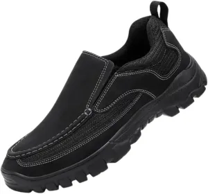 Men's Chunky Outdoor Loafers Slip-on Sneakers - Comfortable and Breathable Walking Shoes