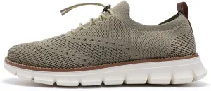 Mens Dress Shoes Work Shoes Wide Width Non Slip Casual Dress Lightweight Breathable Basic Relaxed Shoe Business Workout Walking Running Outdoor Sneakers Mesh Knit Lace-Up Soft Loafers Oxfords
