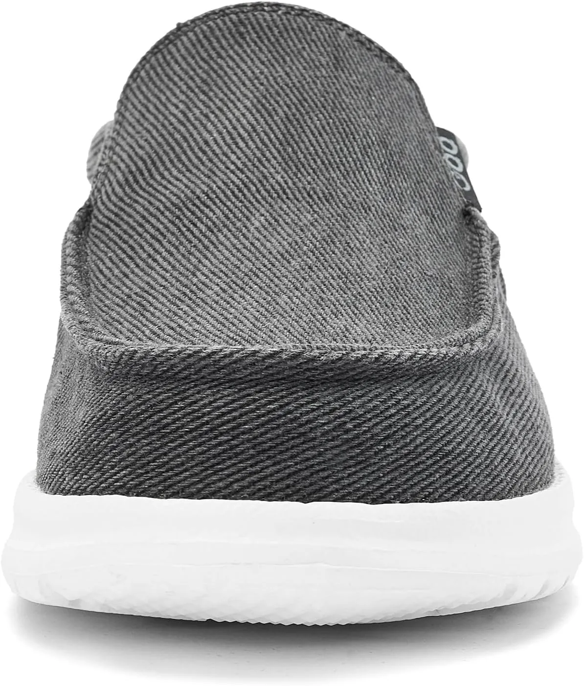 Mens Hands Free Slip-on Loafers Shoes Wide Width Casual Canvas Loafers Shoes Mens Boat Shoes Lightweight Non-Slip Walking Shoes Soft Sneakers