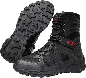 Men's Hiking Boots Outdoor: Trekking Shoes with Zipper