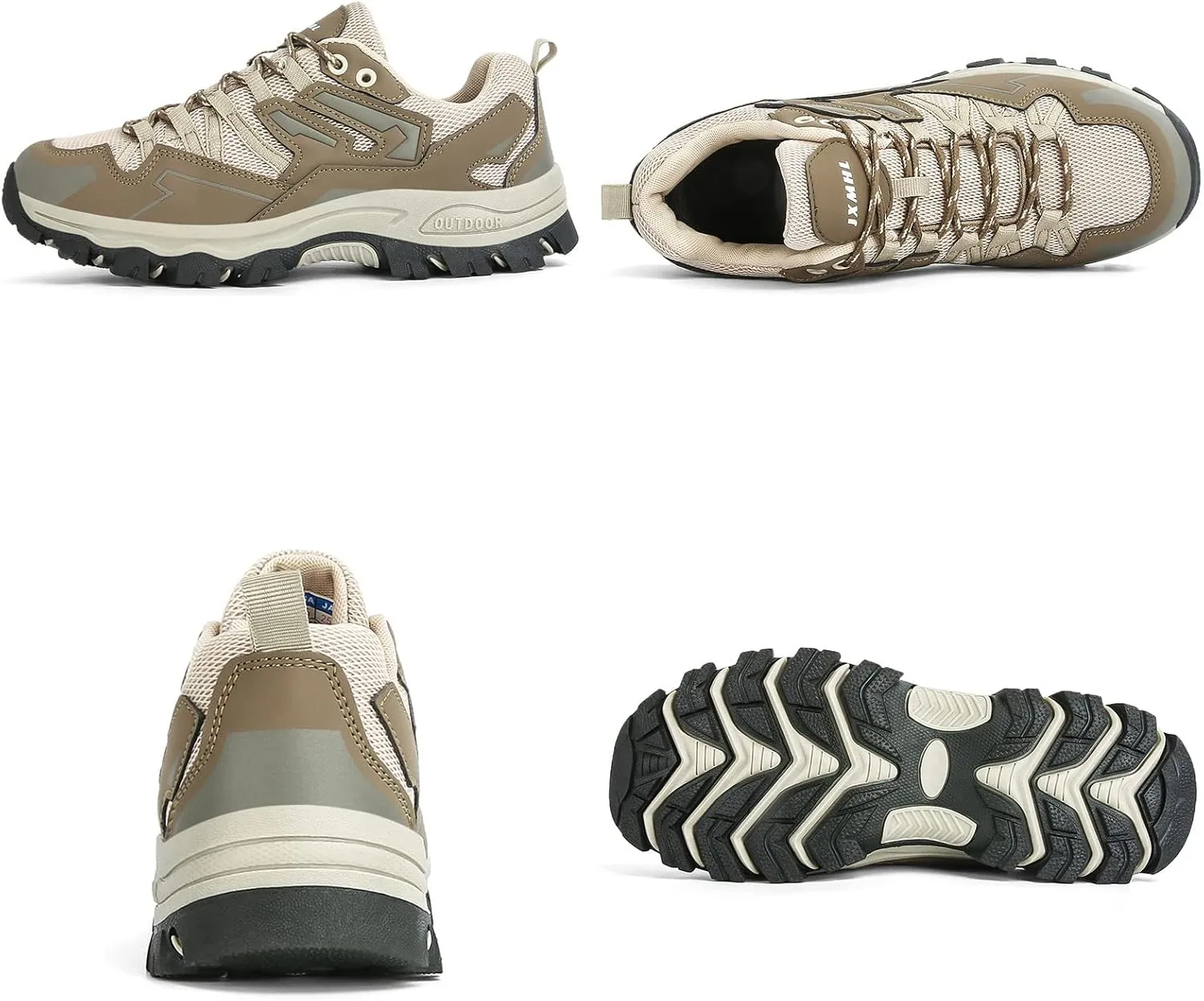 Men's Hiking Shoes Low-Top Walking Sneakers for Women Outdoor Lightweight Trail Shoes Anti-slip