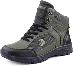 Men's Lace-Up Hiking Boots, Outdoor Trail Footwear