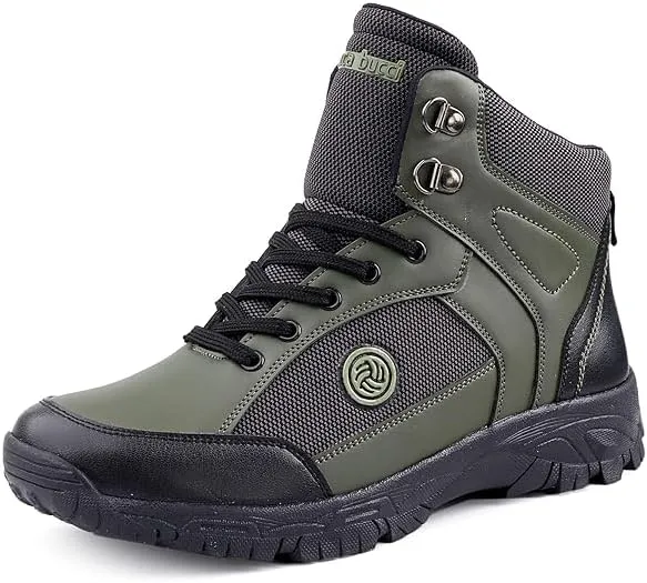 Men's Lace-Up Hiking Boots, Outdoor Trail Footwear