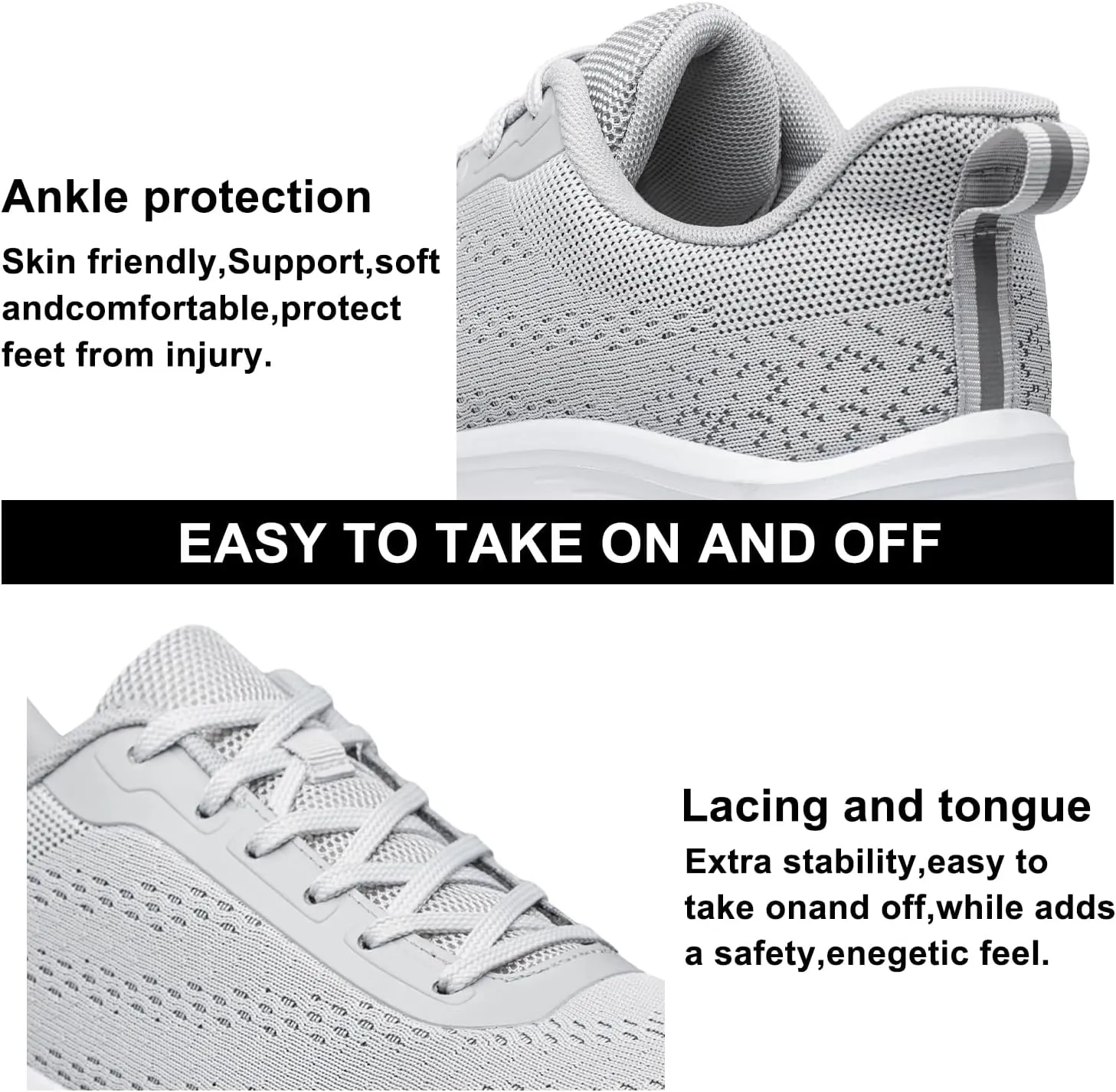 Mens Running Shoes Walking Shoes Casual Lightweight Workout Gym Tennis Shoes Jogging Cushioning Sneakers