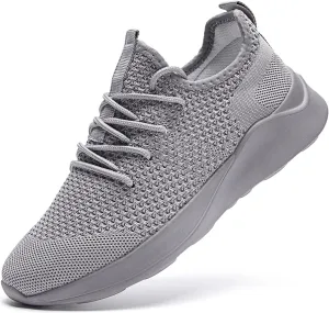 Men's Running Walking Shoes Sneakers Tennis Fitness Athletic Shoes Non Slip On Sports Casual Workout Shoe Lightweight Comfortable Gym Fashion Breathable Mesh Trainer