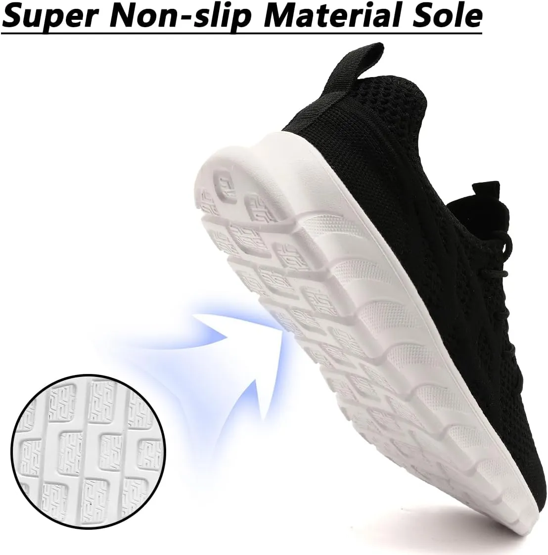 Men's Shoes Running Road Walking Sneakers Sports Athletic Workout Gym Shoes Casual Comfortable Breathable Fashion