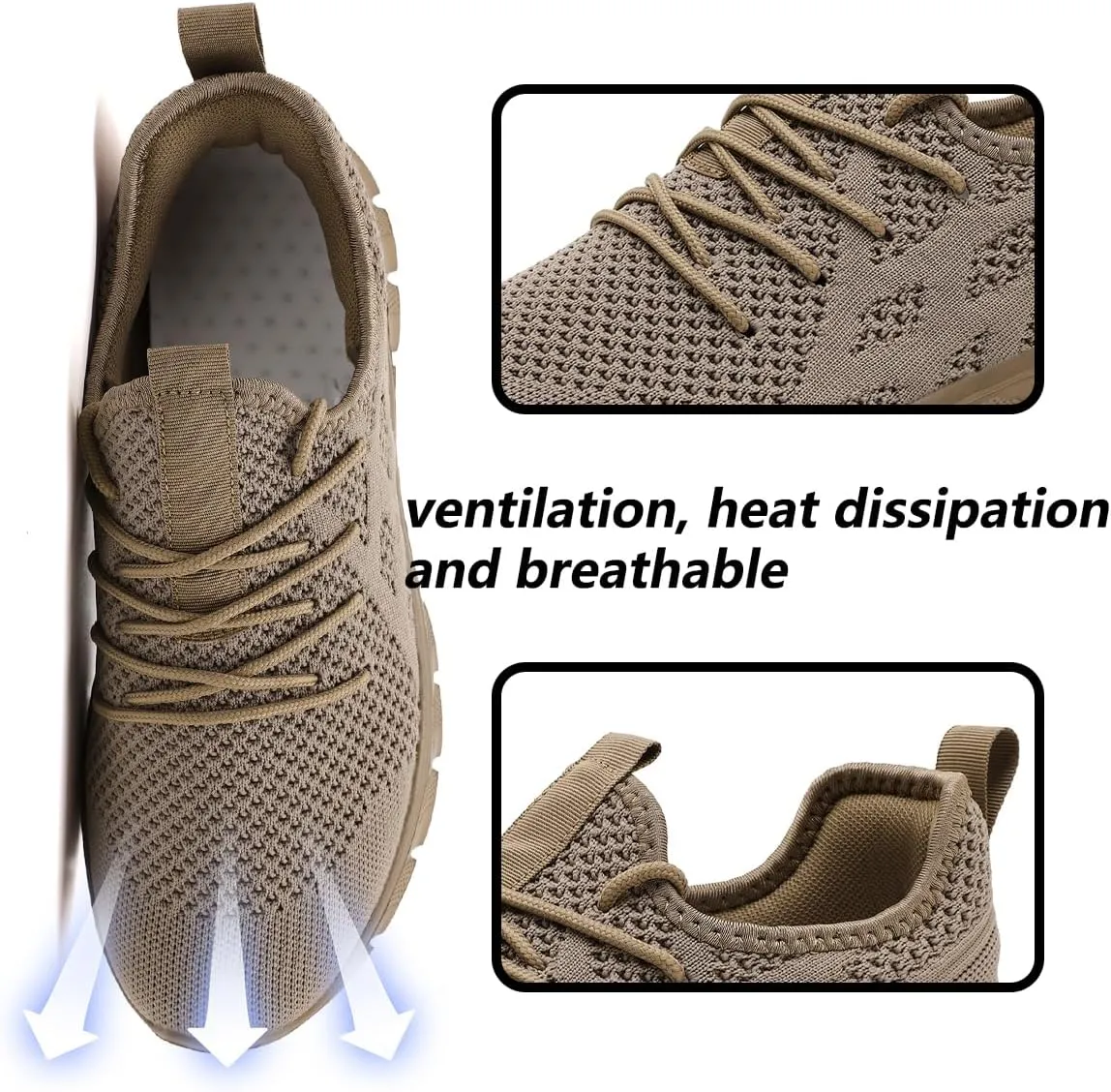 Men's Shoes Running Road Walking Sneakers Sports Athletic Workout Gym Shoes Casual Comfortable Breathable Fashion