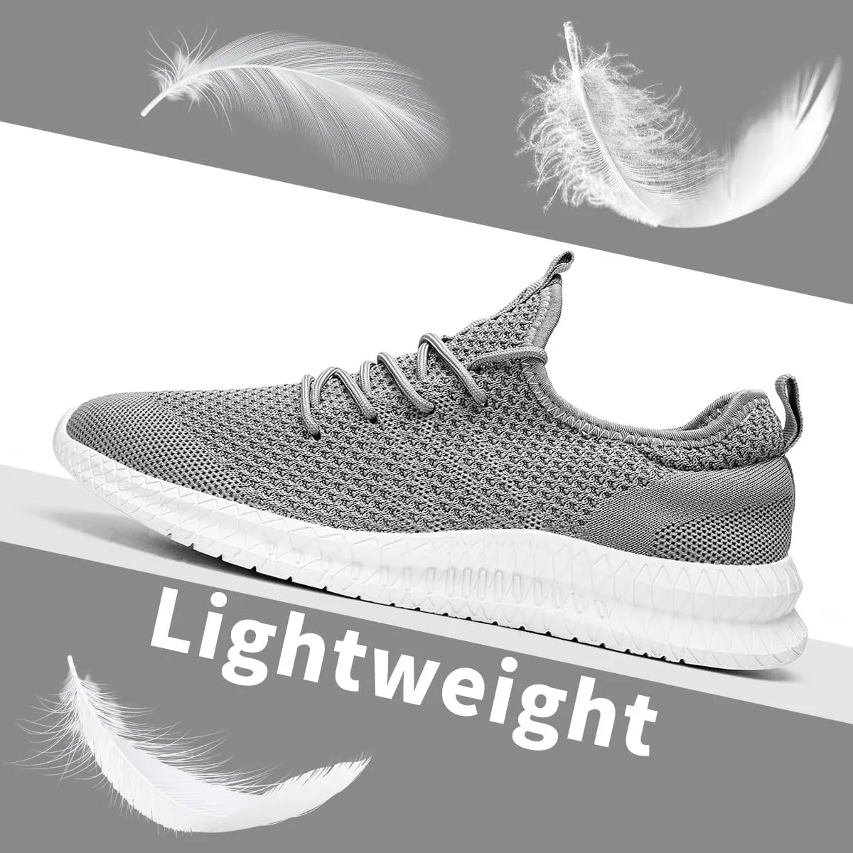 Men's Shoes Running Walking Sneakers Casual Tennis Slip on Shoes Lightweight Breathable Fashion Comfortable Workout Athletic for Shoes Gym Sport