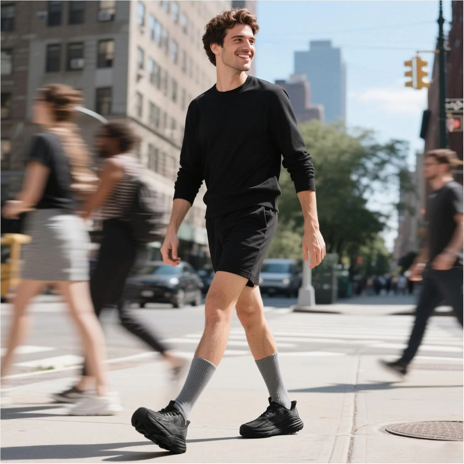 Men's Slip On Walking Shoes Hands-Free Cushion Running Tennis Non-Slip Comfortable Workout Gym Athletic Breathable Fashion Sneakers
