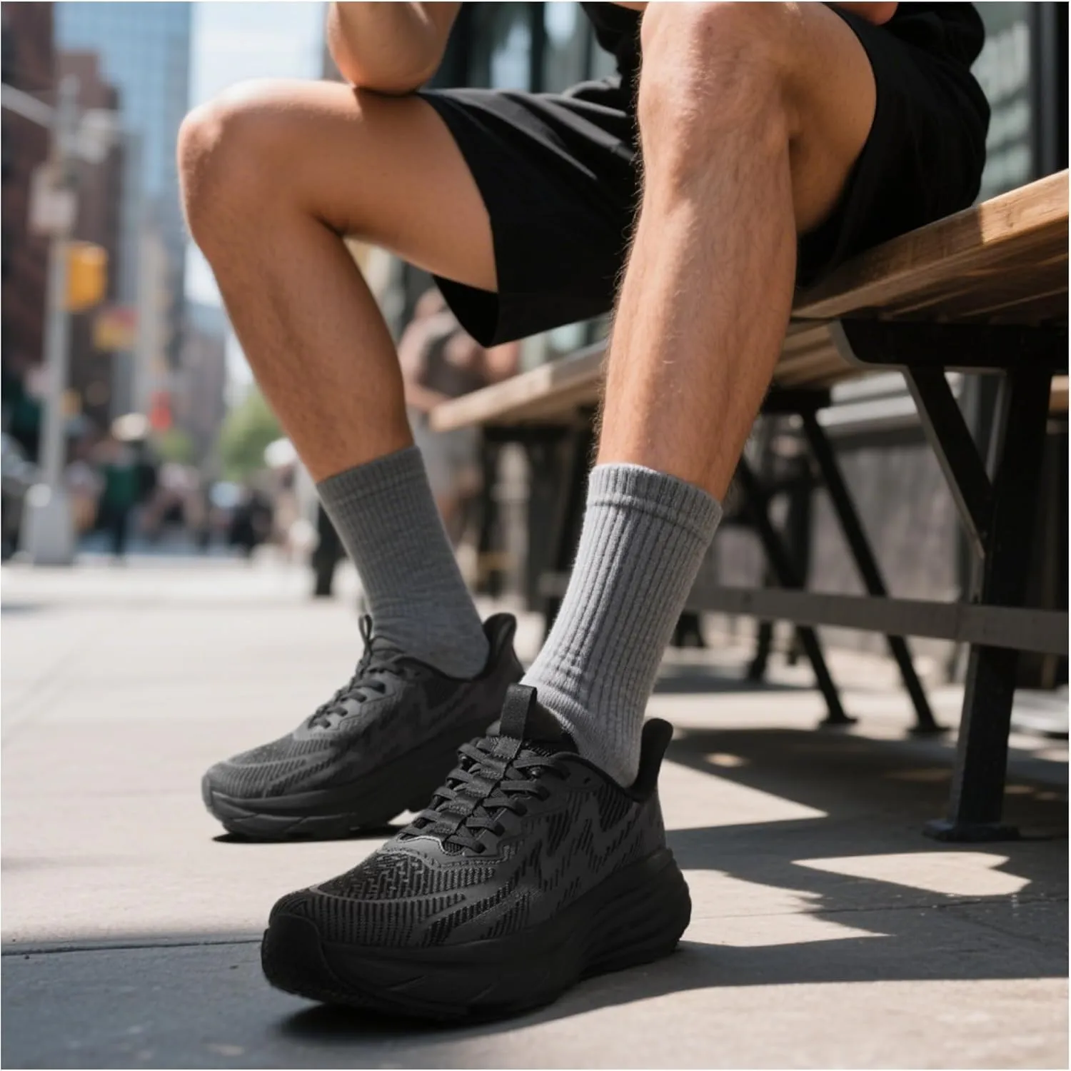 Men's Slip On Walking Shoes Hands-Free Cushion Running Tennis Non-Slip Comfortable Workout Gym Athletic Breathable Fashion Sneakers