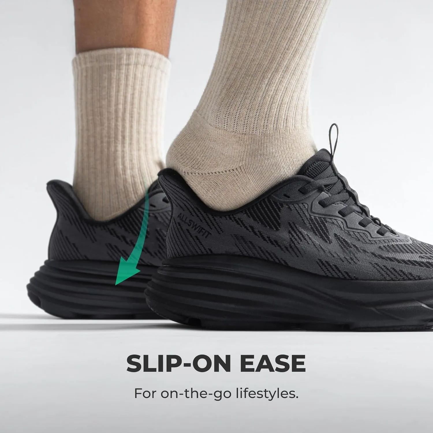Men's Slip On Walking Shoes Hands-Free Cushion Running Tennis Non-Slip Comfortable Workout Gym Athletic Breathable Fashion Sneakers
