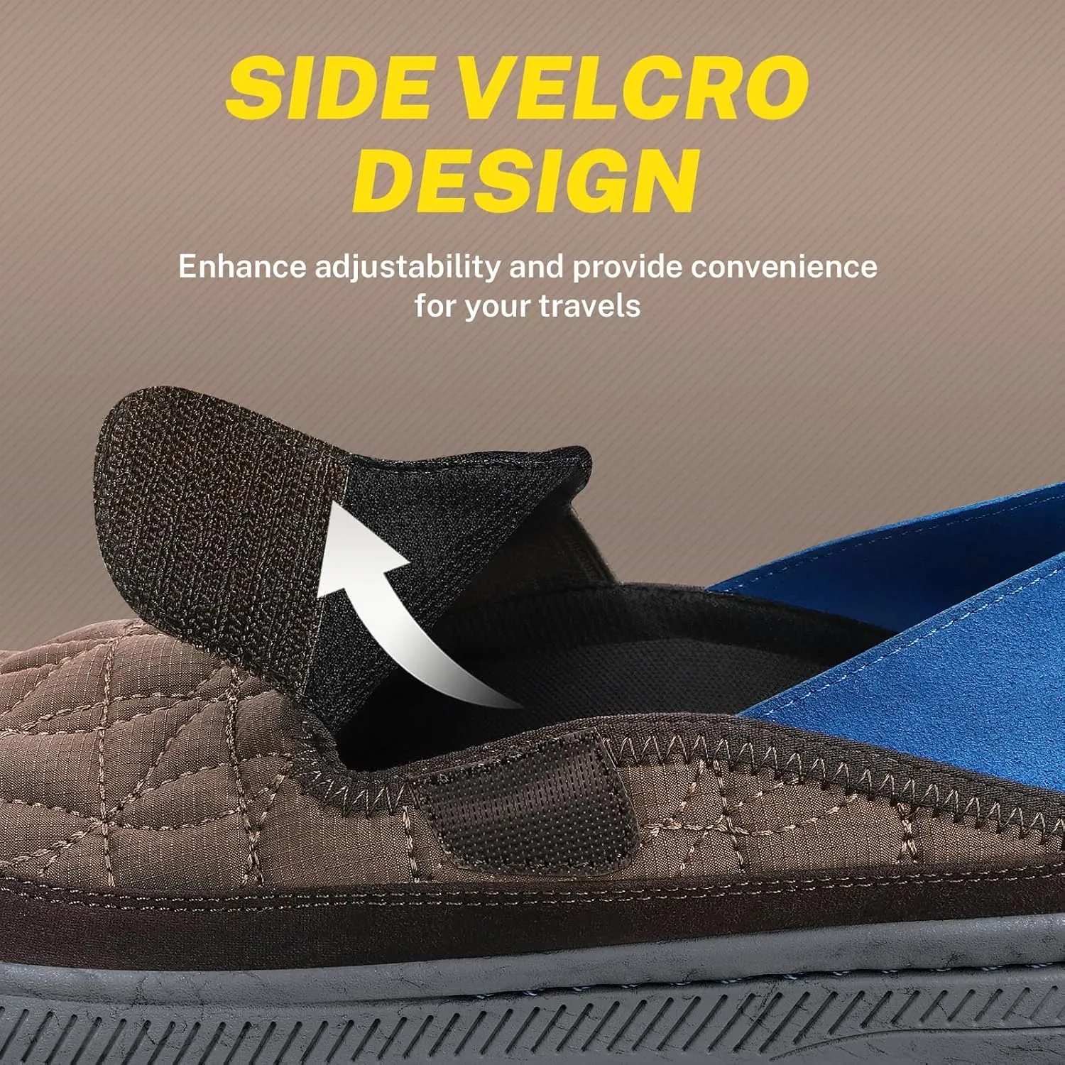 Mens Slippers for Plantar Fasciitis, Casual Mens Slip on Shoes with Arch Support, Orthopedic House Slippers for Men, Indoor Outdoor Mules & Clogs for Pain Relief