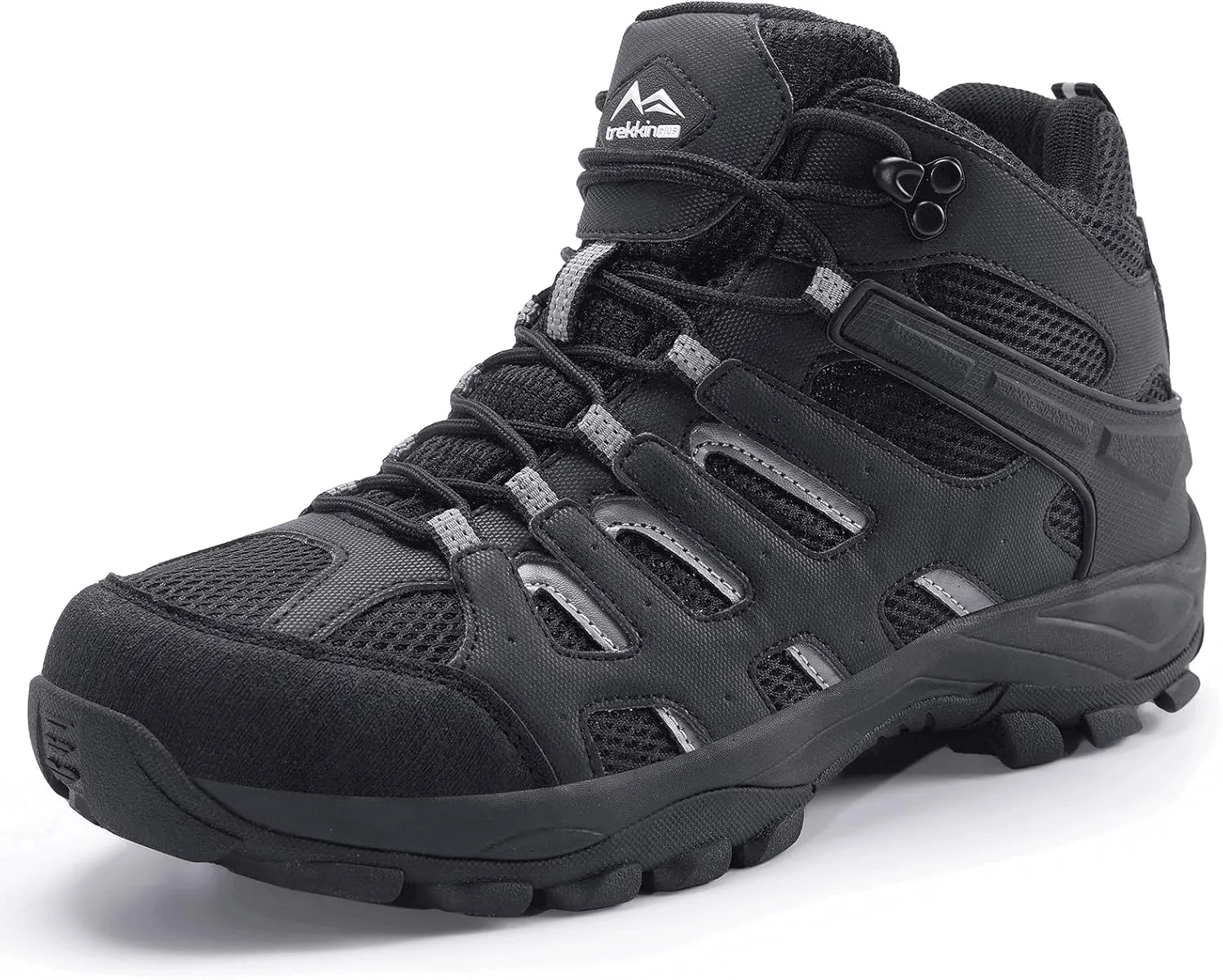 Men's Waterproof Slip Resistant Hiking Boots Outdoor Trail Trekking Camping Casual Walking Hunting Shoes Mountain Travel Mid Ankle Lace up