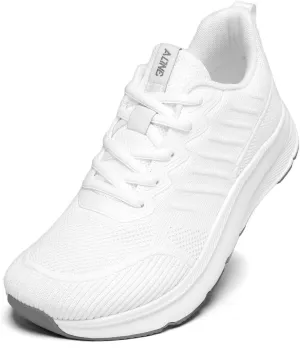 Mens Wide Walking Shoes Soft Sole Non Slip Running Comfortable Tennis Breathable Athletic Gym Workout Sport Sneakers