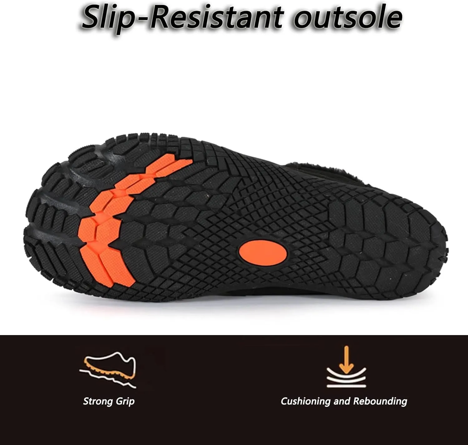 Mens Womens Snow Boots Barefoot Shoes Waterproof Wide Toe Box Shoes Minimalist Zero Drop Sole Cotton Boots Sneakers