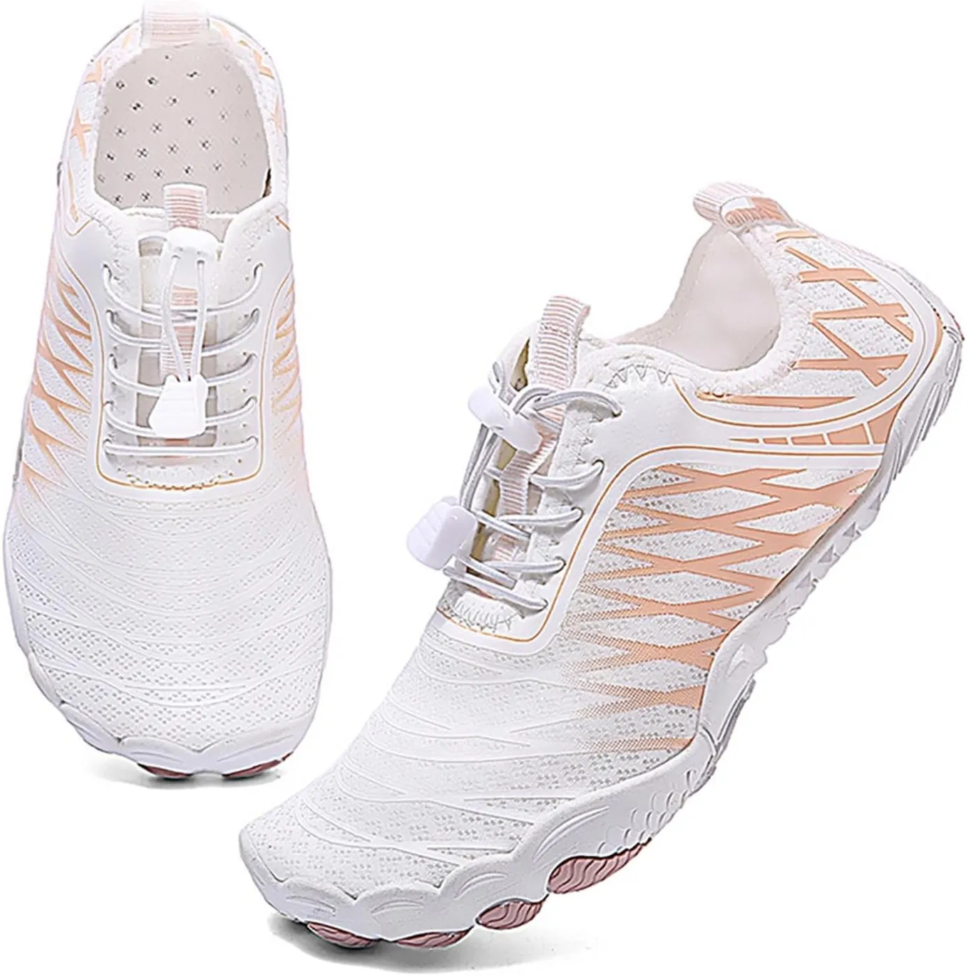 Mens Womens Water Shoes Non Slip Quick-Dry,Aqua Shoes Barefoot for Beach Surf Hiking Pool Water Sports Couple Summer Hiking Gym Fitness Lghtweight Breathable Sneakers Indoor Comfy Thick Shoe